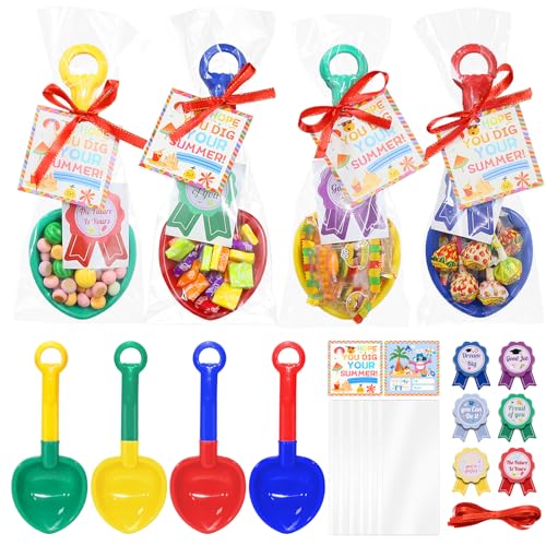 Tldcdte 24 Set Graduation Gifts Shovel SetEnd of the Year Gifts for Students BulkPreschool Graduation Gifts for Kids Bulk Includes Beach Shovels Gift Bags Cards Award Stickers Ribbons - Image 1