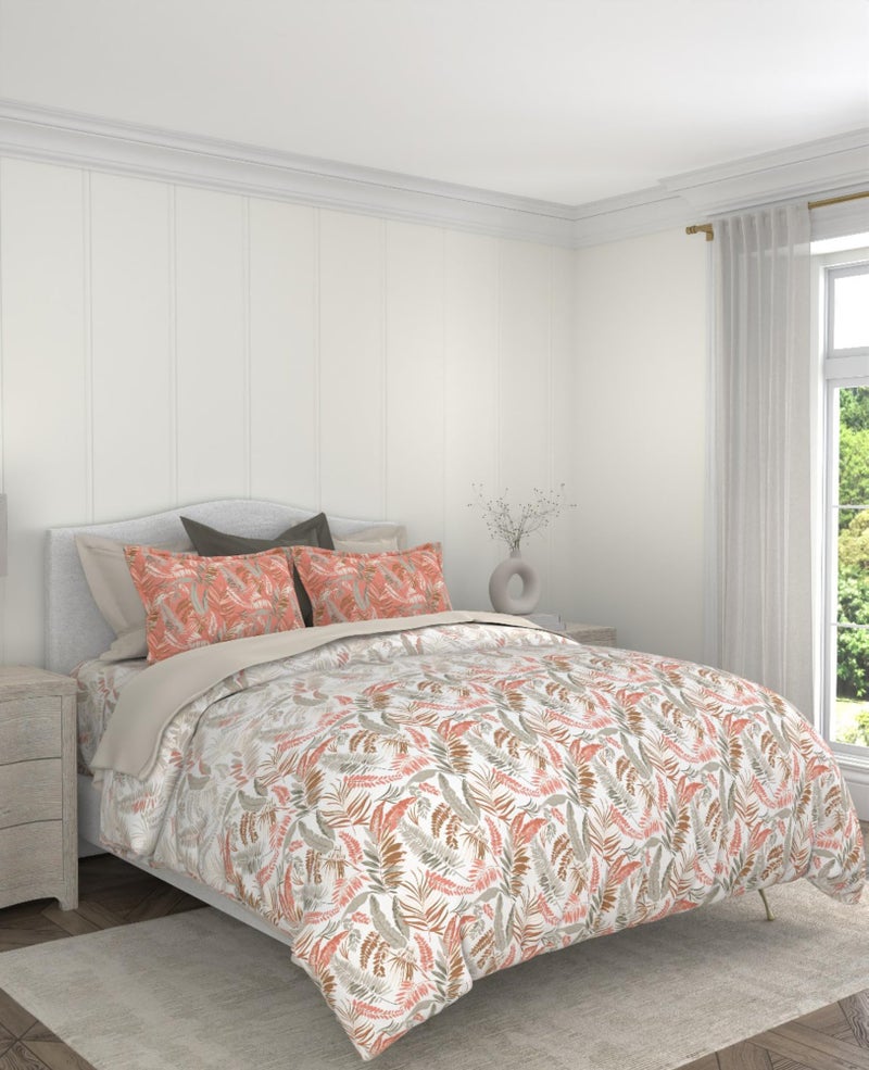 Bombay Dyeing King Size Bedsheet 210 TC Cotton Premium Bedsheet & 2 Pillow Covers - Digital Print - 274 X 274 Cms - Fade Less Color - BT-SS25-06 - Image 1