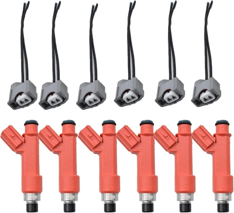DEMULAX 6pcs Fuel Injectors for Toyota Supra 1JZ-GTE - Image 1