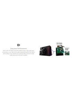 Pioneer Pioneer TS-WX300A 30cm Powered Active Subwoofer with Class-D built-In Amplifier (1300 W) Single Voice Coil, Black  - Image 3