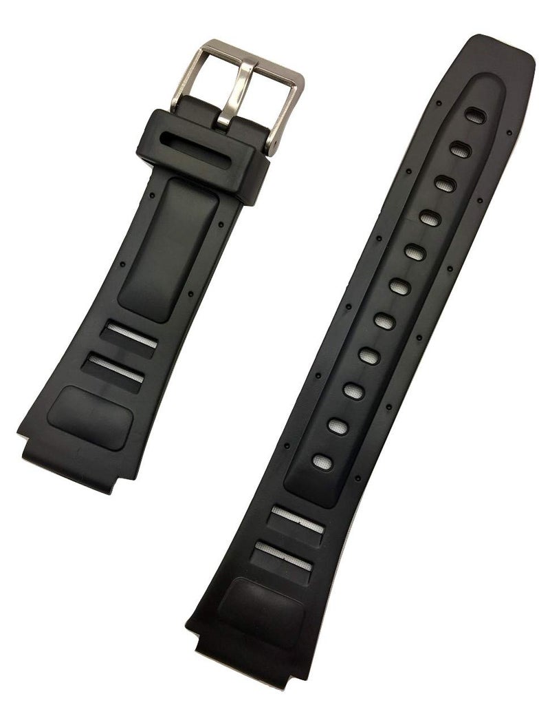 NewLife 17mm Black Rubber PVC Material Watchband | Comfortable and Durable Replacement Watchstrap that brings to Any Watch for Men and Women - Image 3