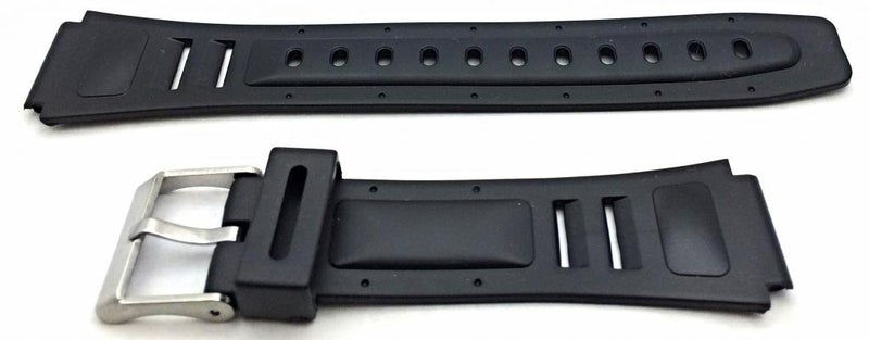 NewLife 17mm Black Rubber PVC Material Watchband | Comfortable and Durable Replacement Watchstrap that brings to Any Watch for Men and Women - Image 2