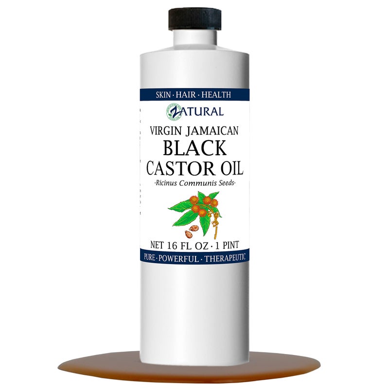 Zatural Black Castor Oil_100 Pure Tropic Jamaican Black Castor Oil 16 Ounce