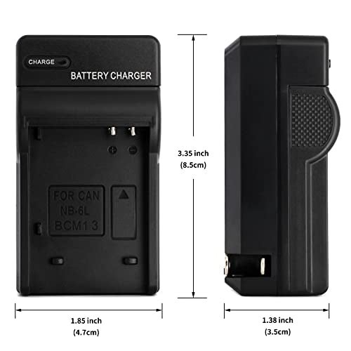 Norifon NB-6L Wall Charger for Canon PowerShot SX530 HS, SX610 HS, SX710 HS, SD1200 is, SD1300 is, S120 IXY 10S IXY 30S and More with Foldable Plug - Image 4