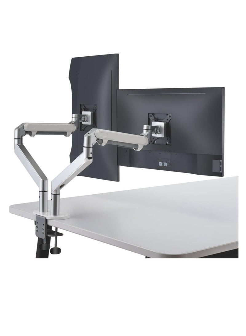 ELTRAZONE ذراع شاشة LCD بزنبرك غاز مفرد وحامل شاشة مكتبي VESA للشاشات من 10" إلى 30": ميل لأعلى 90° / لأسفل 85°، دوران لليسار/اليمين 180°، دوران 360° - Image 1