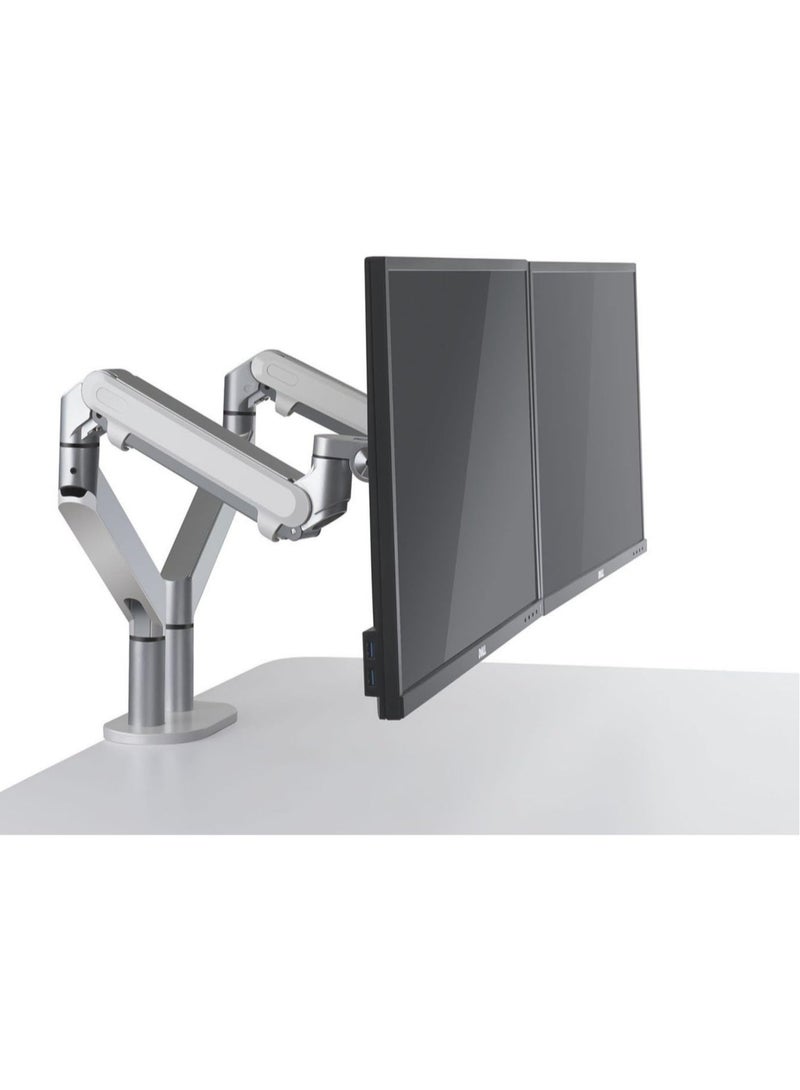 ELTRAZONE ذراع شاشة LCD بزنبرك غاز مفرد وحامل شاشة مكتبي VESA للشاشات من 10" إلى 30": ميل لأعلى 90° / لأسفل 85°، دوران لليسار/اليمين 180°، دوران 360° - Image 3