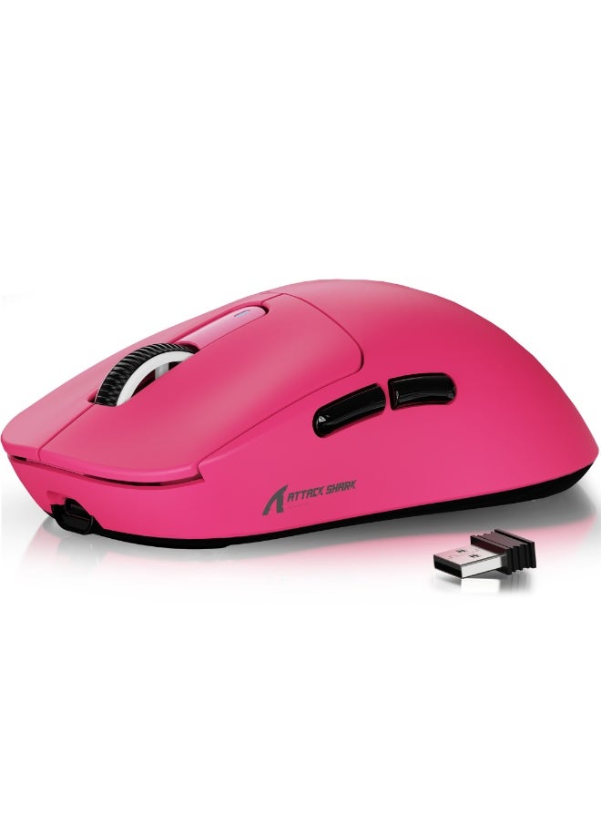 Attack Shark X3 Lightweight Wireless Gaming Mouse with Tri-Mode 2.4G/USB-C Wired/Bluetooth,Up to 26K DPI, PAW3395 Optical Sensor,5 programmable Buttons for PC/Laptop/Win/Mac  - Image 1