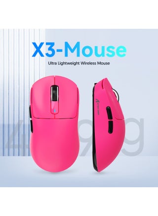 ماوس ألعاب لاسلكي خفيف الوزن X3 مع وضع ثلاثي 2.4G/USB-C سلكي/بلوتوث، حتى 26 ألف نقطة في البوصة، مستشعر بصري PAW3395، 5 أزرار قابلة للبرمجة للكمبيوتر الشخصي/الكمبيوتر المحمول/Win/Mac - view 4