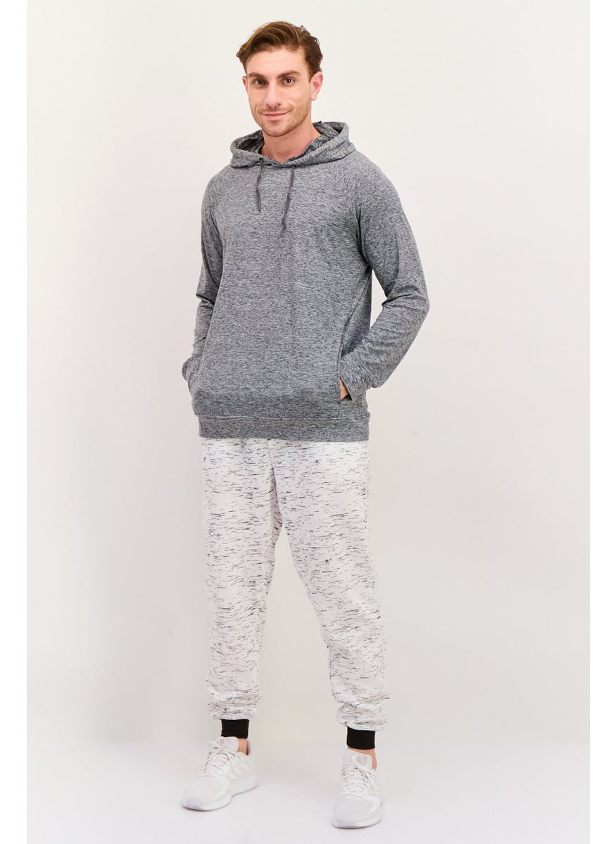 90 Degree By Reflex Men Sportswear Fit Long Sleeve Outdoor Sweatshirt, Grey  - Image 3