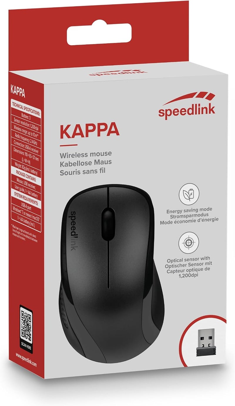 سبيدلينك ماوس USB 630011-BK كابا الاسود - Image 3