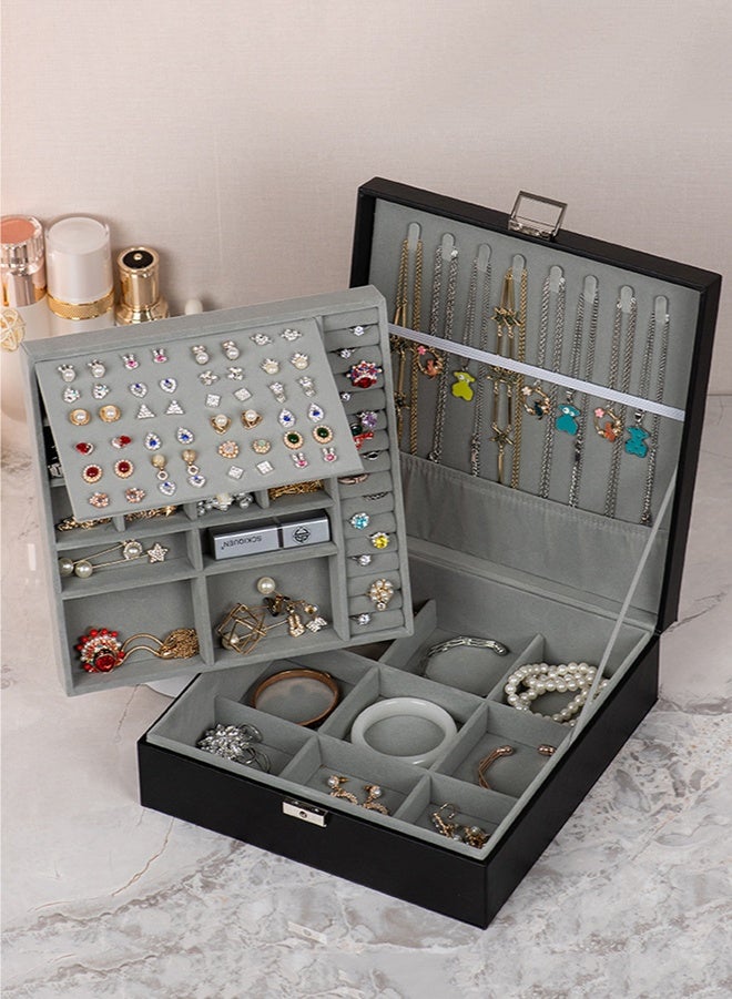 صندوق تخزين كبير لأدوات الزينة والمجوهرات
