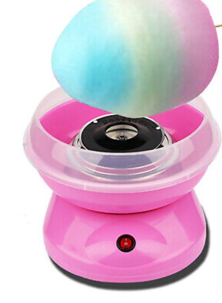 Cotton Candy Maker Floss Machine with Splash Prevention Bowl Sugar Scoop 10pcs Candy Sticks for Home Use - Image 2