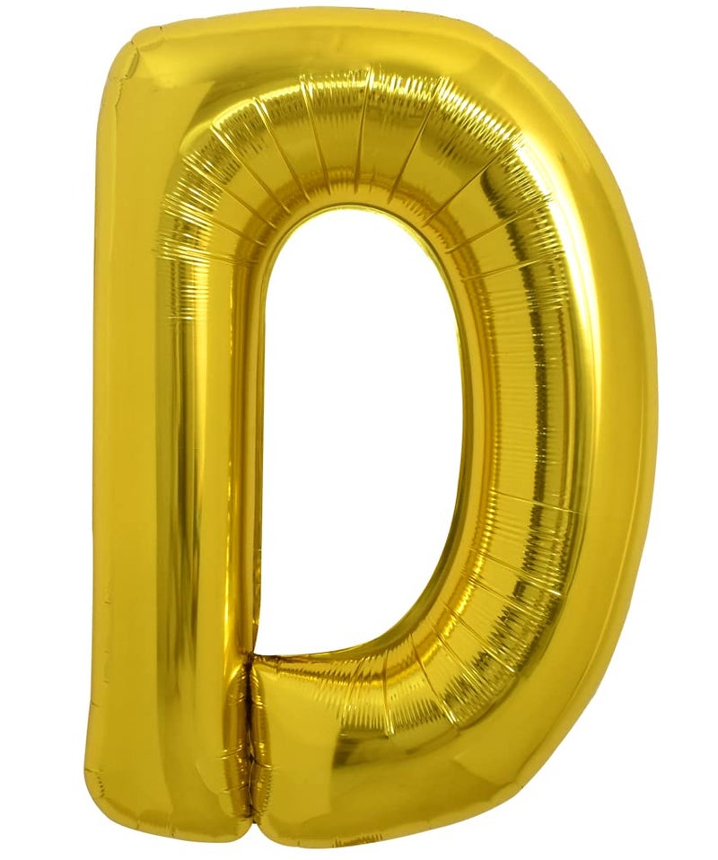 TONIFUL 40 Inch Large Gold Letter D Balloons Foil Mylar Big Balloons for 2026 New Year Eve Graduation Wedding Baby Shower Birthday Party Anniversary Decorations - Image 3