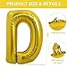 TONIFUL 40 Inch Large Gold Letter D Balloons Foil Mylar Big Balloons for 2026 New Year Eve Graduation Wedding Baby Shower Birthday Party Anniversary Decorations - Image 4