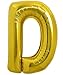 TONIFUL 40 Inch Large Gold Letter D Balloons Foil Mylar Big Balloons for 2026 New Year Eve Graduation Wedding Baby Shower Birthday Party Anniversary Decorations - Image 2
