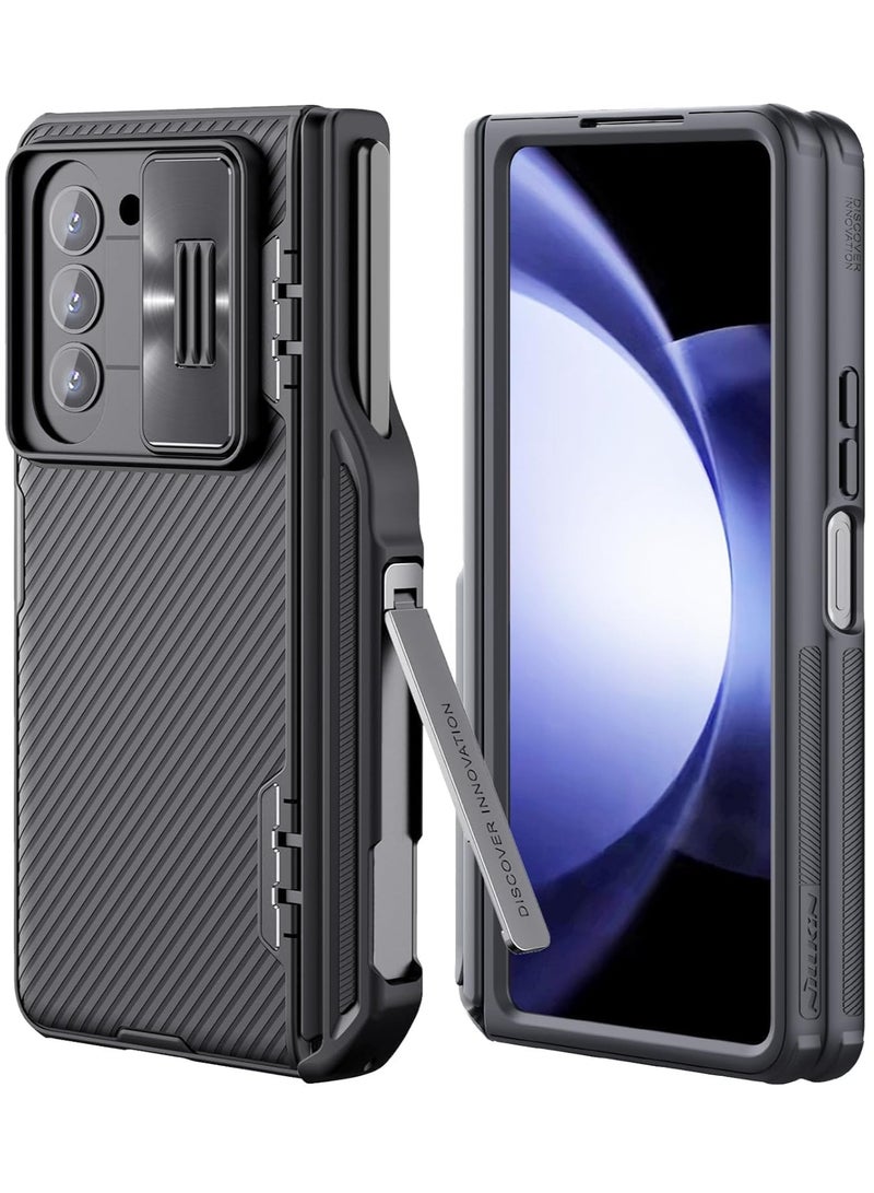 Nillkin Samsung Galaxy Z Fold 5 Case with S Pen Holder, Hidden Metal Kickstand & Slide Camera Cover & Hinge Protection, Slim Fit Case Full Body Protective Phone Case for Galaxy Z Fold 5  - Image 1