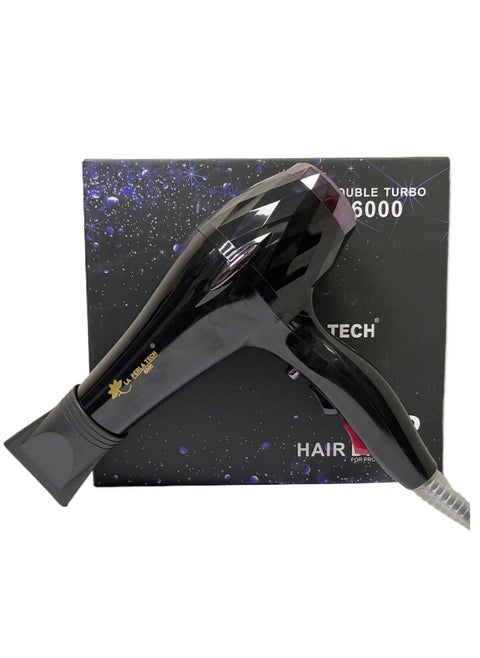 Pro hairdryer 6000  creates a powerful airflow 2300 W combination of power and speed