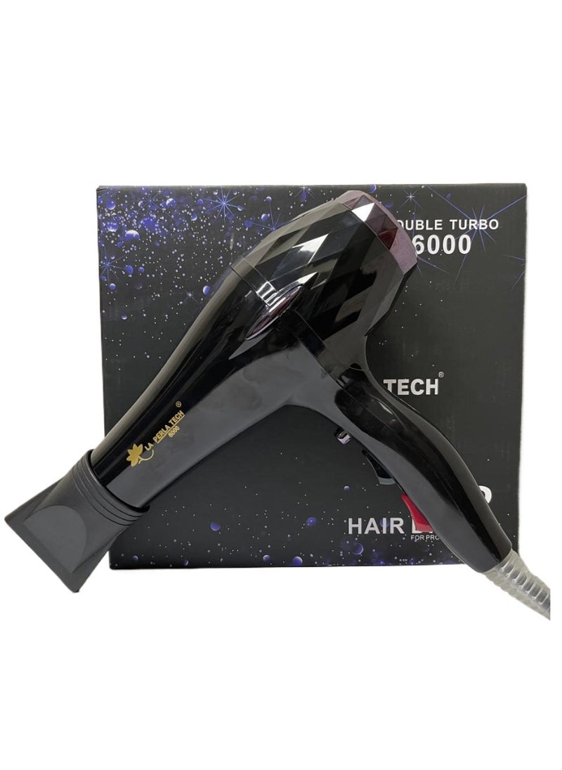 Pro hairdryer 6000  creates a powerful airflow 2300 W combination of power and speed