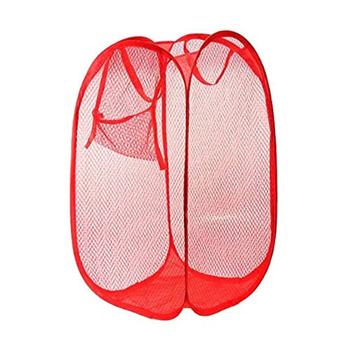 Suzec Polyester Laundry Bag Foldable&Collapsible Basket With Easy To Carry Handle - For Home, Dorms, Hostel, Toy Storage, Clothes (Color May Vary) - Image 4