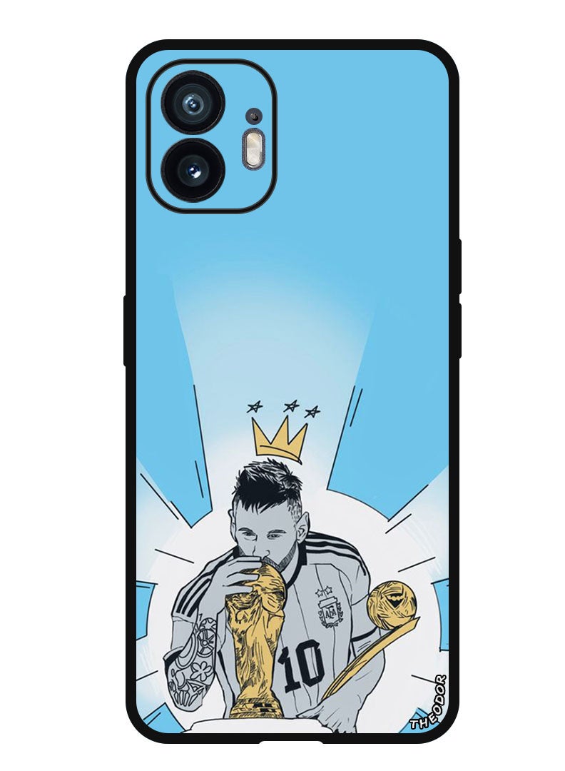 Theodor Protective Case Anti Scratch Shock Proof Bumper Cover For Nothing Phone (2) Messi Kiss WC - Image 1