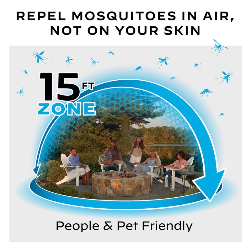 Thermacell Mosquito Portable Repeller; Includes 12-Hour Refill; 15 Foot Zone of Protection; Highly Effective Mosquito Repellent; Deet Free Bug Spray Alternative; Scent Free - Image 2