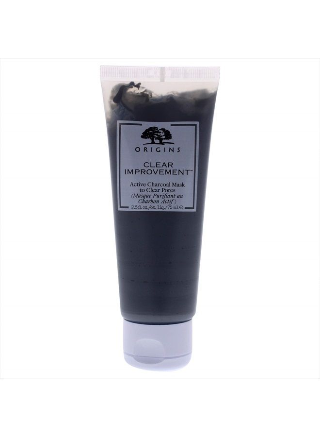 Origins Clear Improvement Active Charcoal Mask for Unisex, 2.5 Fl Oz - Image 1