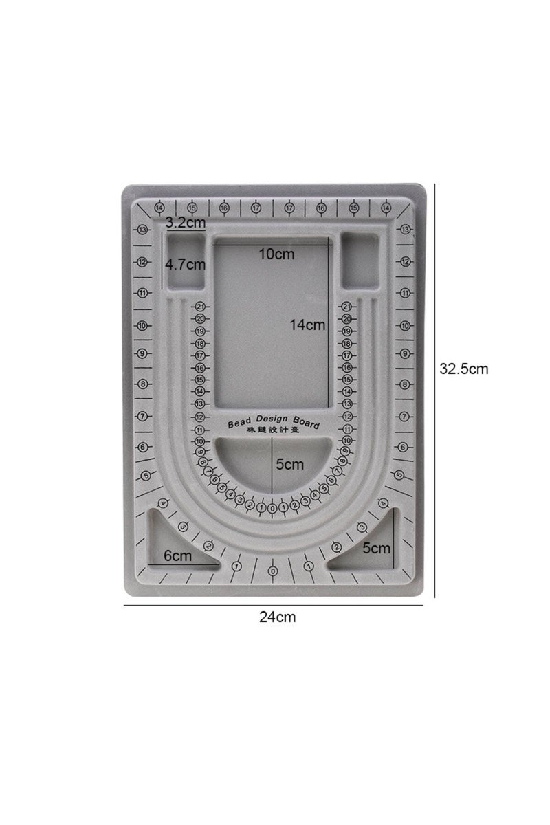32.5x24cm 1PCS Flocked Bead Board Bracelet Necklace Beading Accessories Measuring tools Design jewel