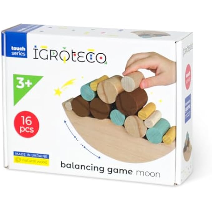 MOON BALANCER | 16 PIECES WOODEN EDUCATIONAL WOODEN TOY - Image 1