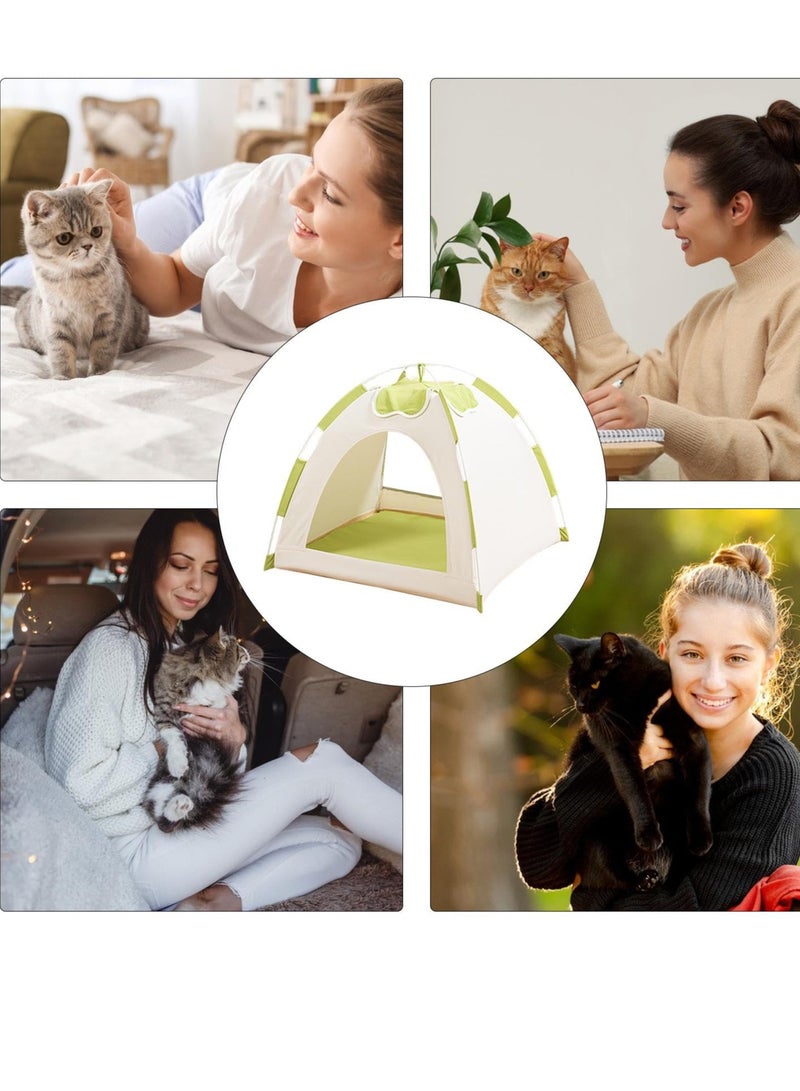 Excefore Pet Tent Beds, Foldable Indoor Dog House, Cat Bed Cave, Breathable Resting Tent Bed, Pet Sleeping Bed for Garage, Porch, Balcony, and Hallway - Image 3
