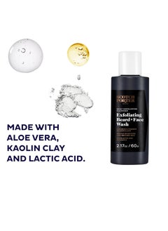 scotch porter Scotch Porter Exfoliating Beard Wash & Face Cleanser for Men, Travel Friendly | Formulated with Non-Toxic Ingredients, Free of Parabens, Sulfates & Silicones | Vegan | 2.17 oz Bottle  - Image 2