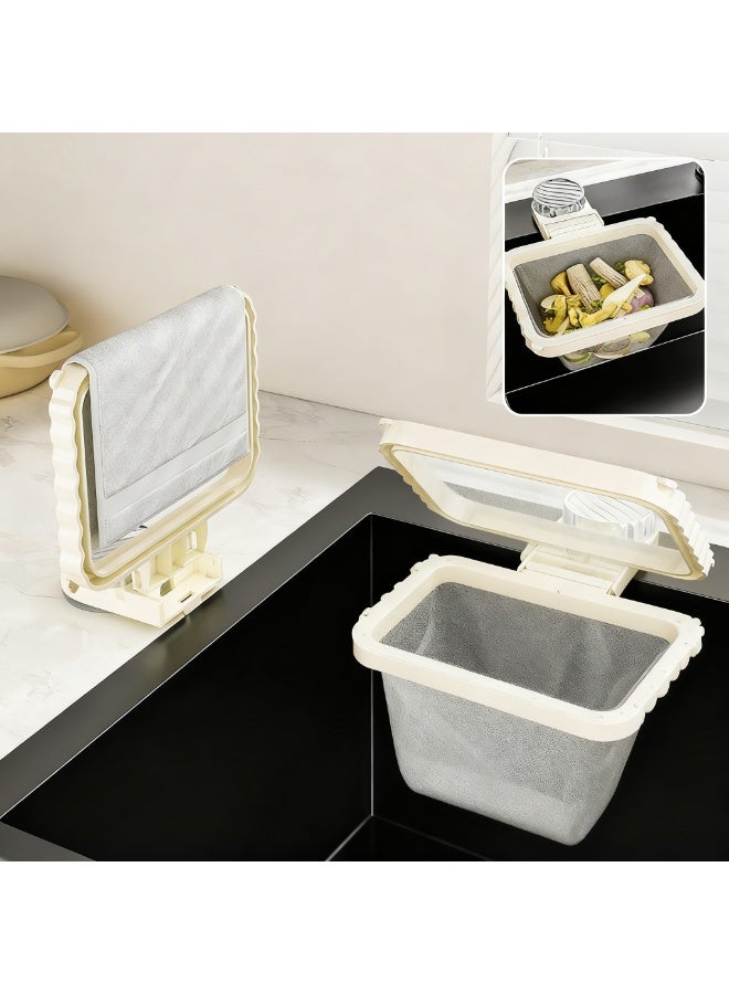 HOMESTAR Suction Cup Sink Strainer with 50 Filter Bags - Kitchen Food Waste Collector, Leftovers Catcher for Drain, Anti-Clogging Mesh Net - Image 3