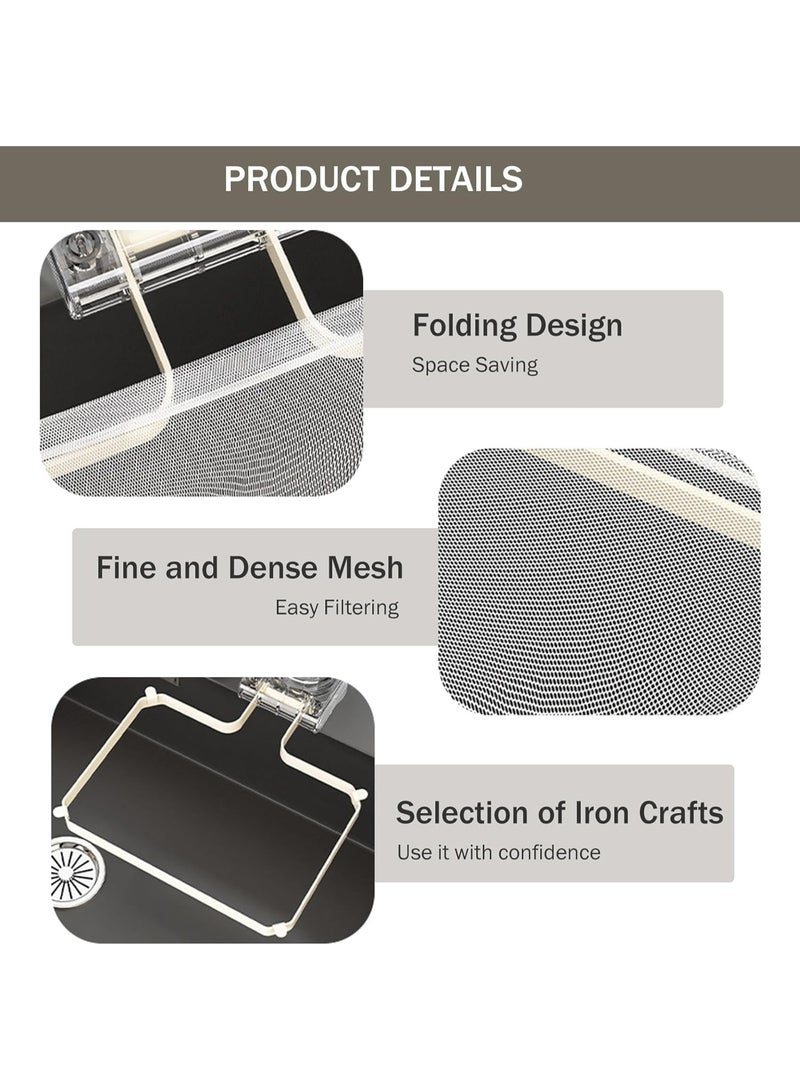 HOMESTAR Suction Cup Sink Strainer with 50 Filter Bags - Kitchen Food Waste Collector, Leftovers Catcher for Drain, Anti-Clogging Mesh Net - Image 4