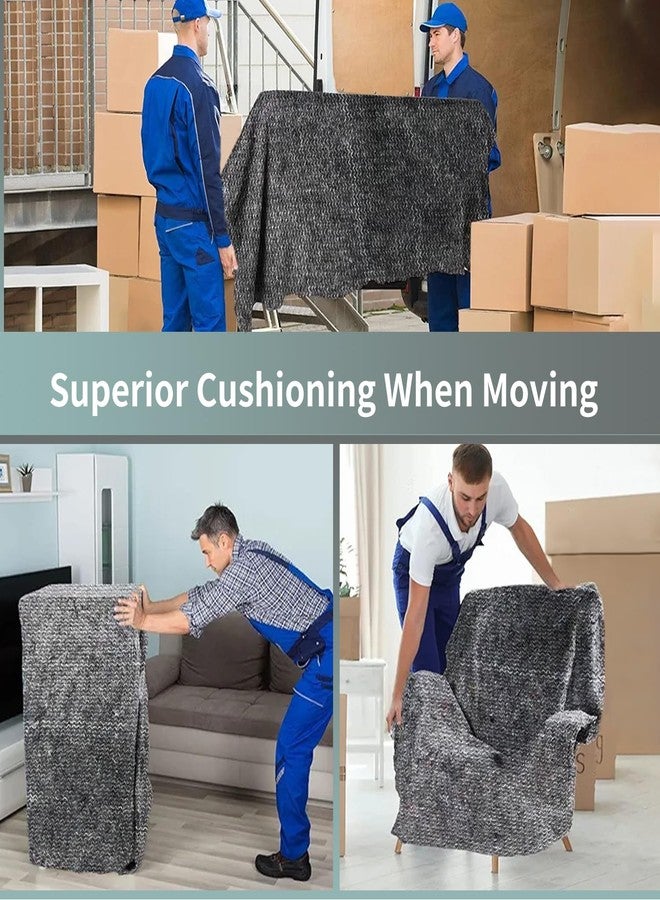 Shinok Textile Moving Blankets 54 x 72in Lightweight Packing Blankets for Furniture Moving Wrapping 6 Pack Furniture Pads for Moving Quilted Mover - Image 5