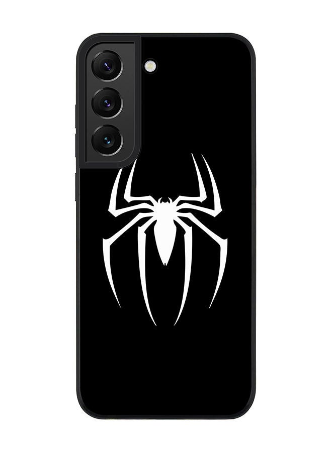 Stylizedd Rugged Black edge case for Samsung Galaxy S21 5G Slim fit Soft Case Flexible Rubber Edges Anti Drop TPU Gel Thin Cover - Spidermark (Black) - Image 1