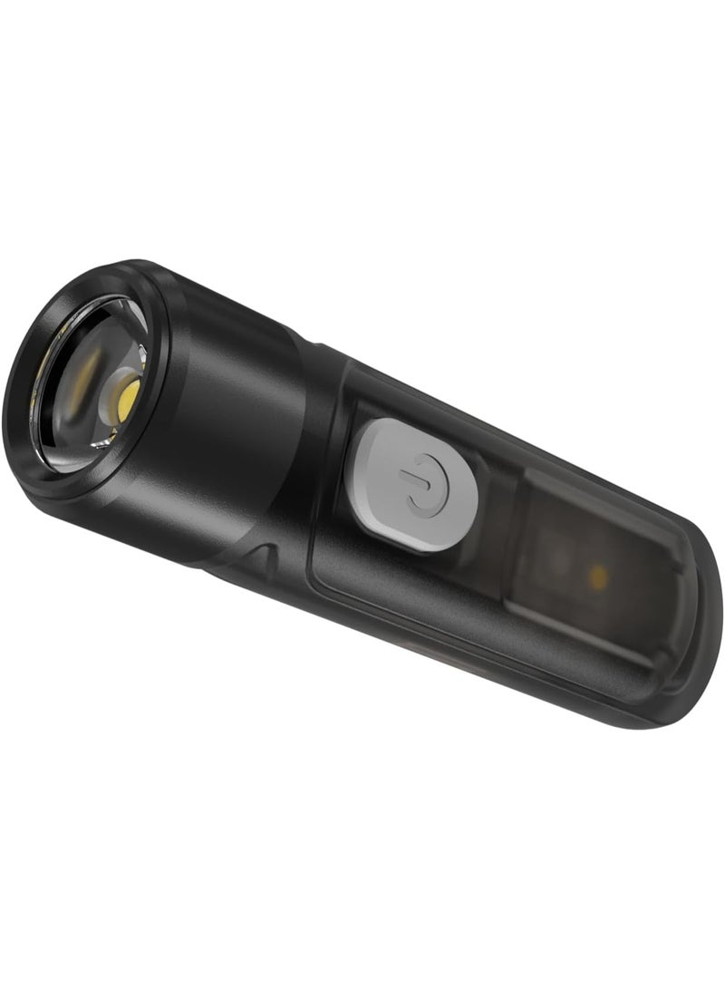 NITECORE Keychain Flashlight, Durable USB C Rechargeable Flashlight, Lightweight And Portable Torch, Super Bright Penlight With Red And Blue Light, (1pc, Black) - Image 2