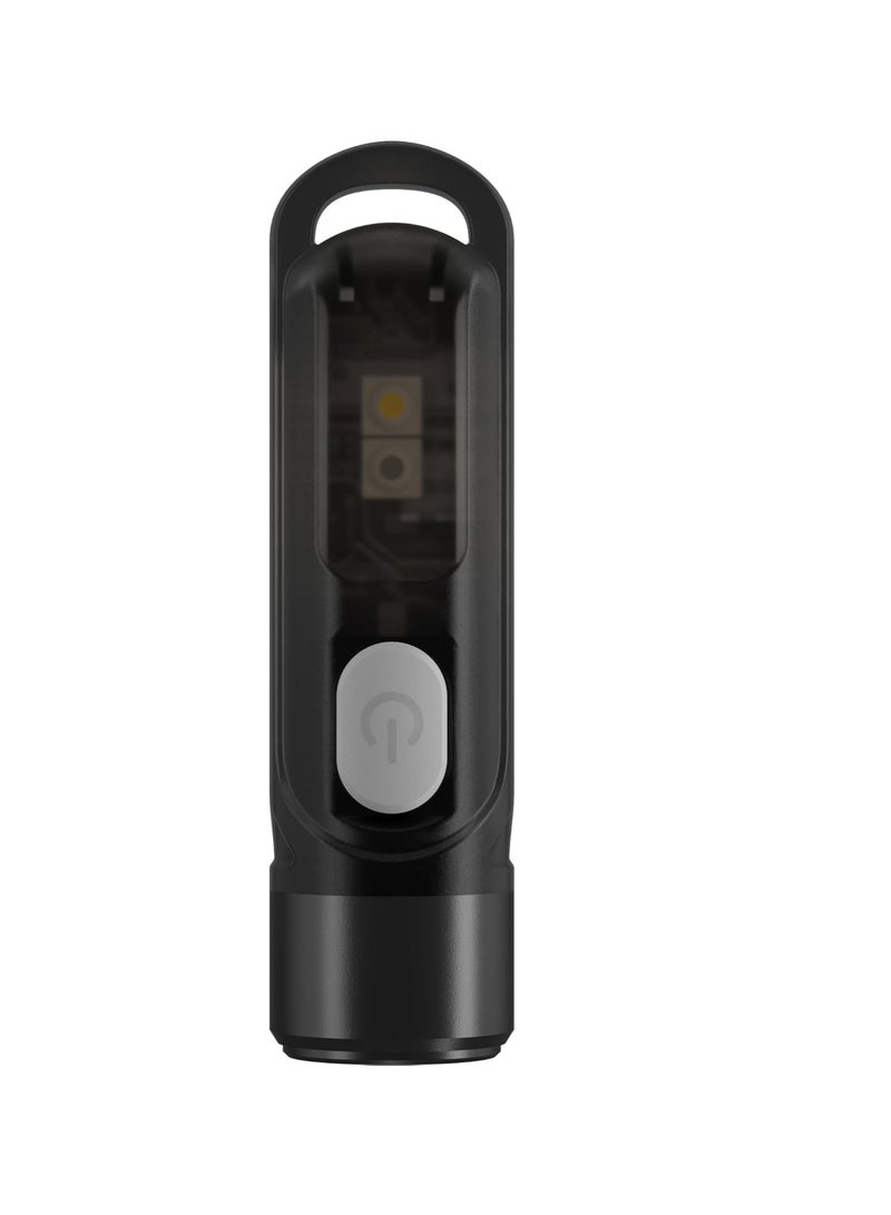 NITECORE Keychain Flashlight, Durable USB C Rechargeable Flashlight, Lightweight And Portable Torch, Super Bright Penlight With Red And Blue Light, (1pc, Black) - Image 3