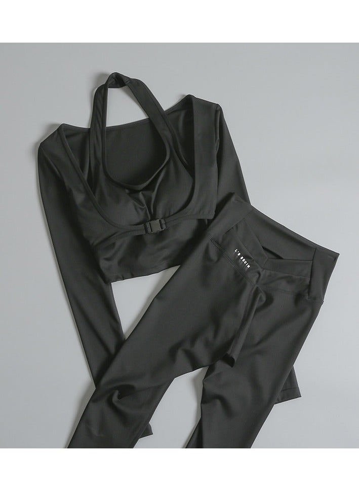 EBMINI New Pilates Yoga Training Fitness Clothing Set 