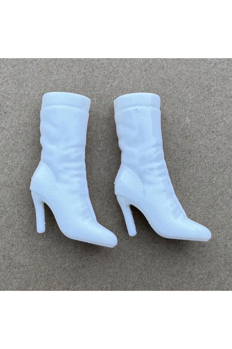 1pair 2 1/6 Doll Shoes High Heels Winter Boots For 30cm Doll High Heel Feet Dolls Decors Toys DIY Pl