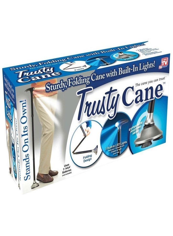 Param Aluminium Safety Walking Stick 4 Head Pivoting Trusty Cane (Black, 10 x 16 x 10 cm) - Image 5