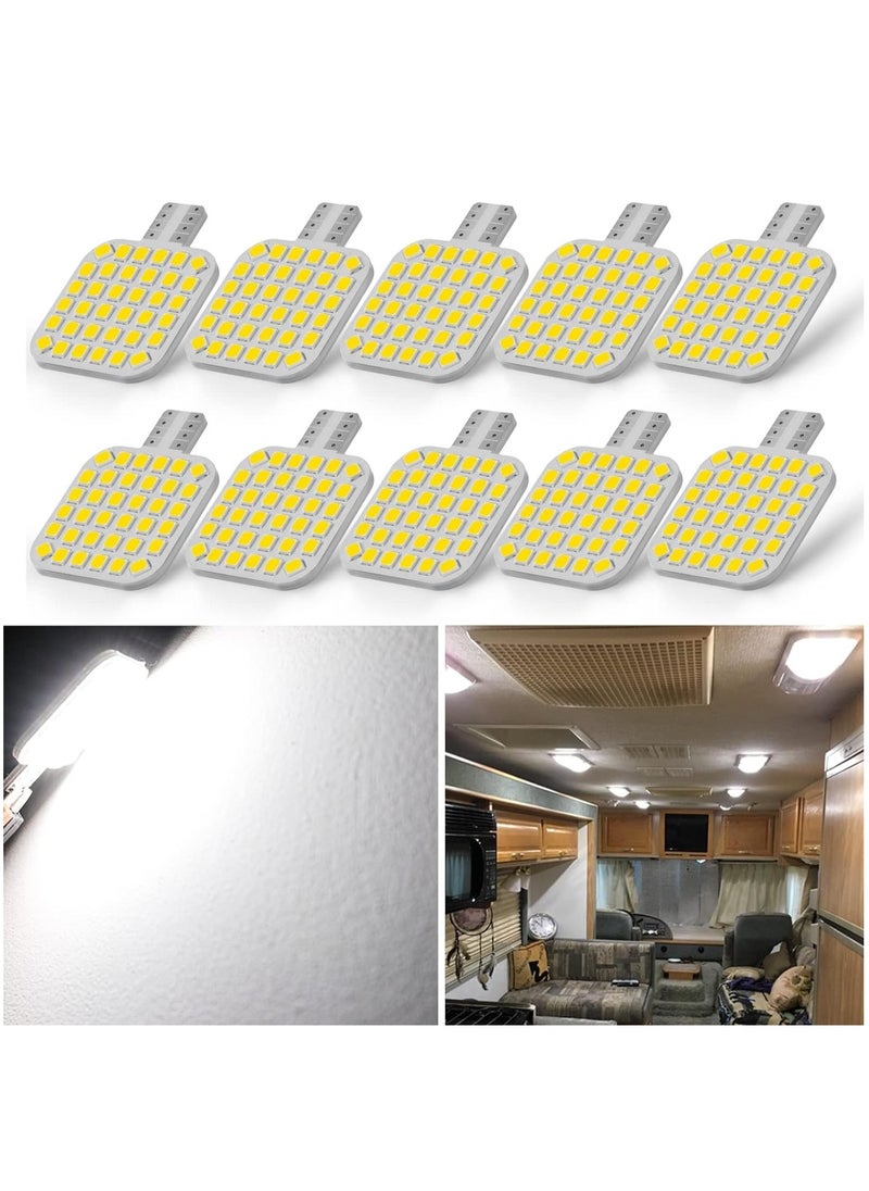 SYOSI 10 قطع مصابيح LED داخلية بيضاء طبيعية لمركبة التخييم والعربة المنزلية وإضاءة السقف الداخلية  - Image 1