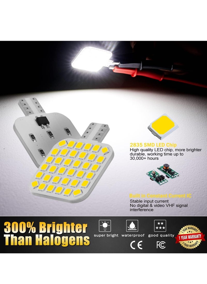 SYOSI 10 قطع مصابيح LED داخلية بيضاء طبيعية لمركبة التخييم والعربة المنزلية وإضاءة السقف الداخلية  - Image 4