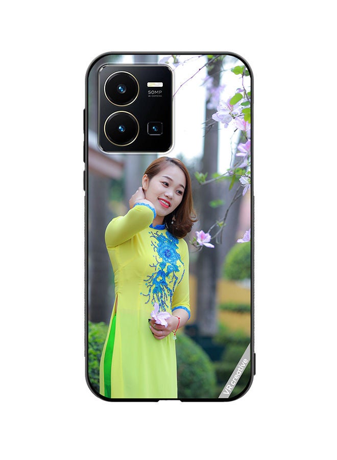 Protective Case Cover For Vivo Y35 Nepal Traditional Girl Design Multicolour