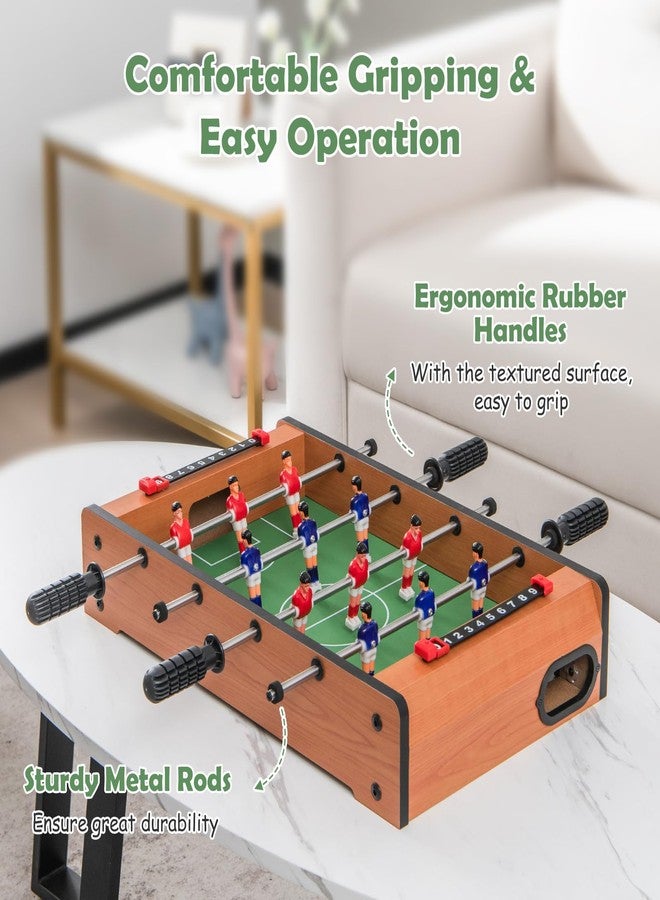 Goplus Foosball Table, 20 Inch Mini Tabletop Soccer Table with 2 Balls, Score Keepers, Portable Football Table for Kids, Family Night, Game Rooms - Image 3