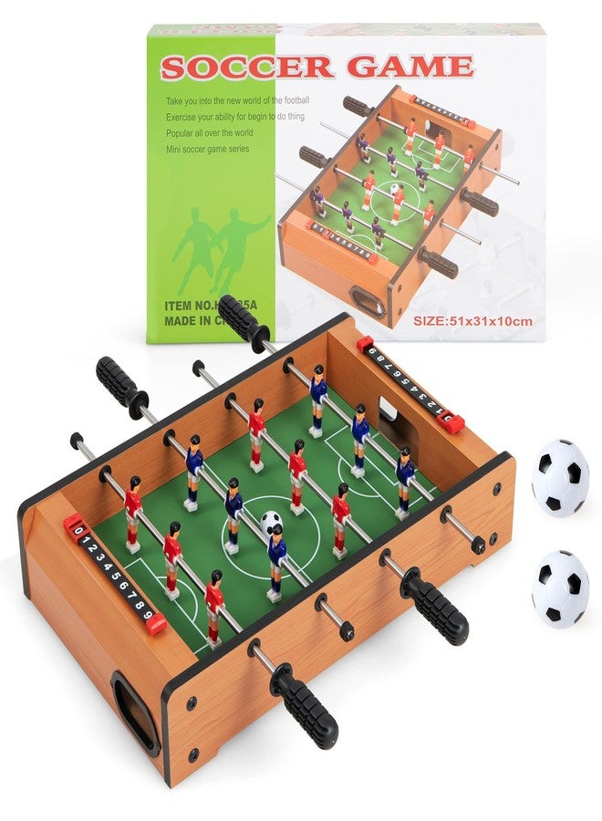 Goplus Foosball Table, 20 Inch Mini Tabletop Soccer Table with 2 Balls, Score Keepers, Portable Football Table for Kids, Family Night, Game Rooms - Image 1