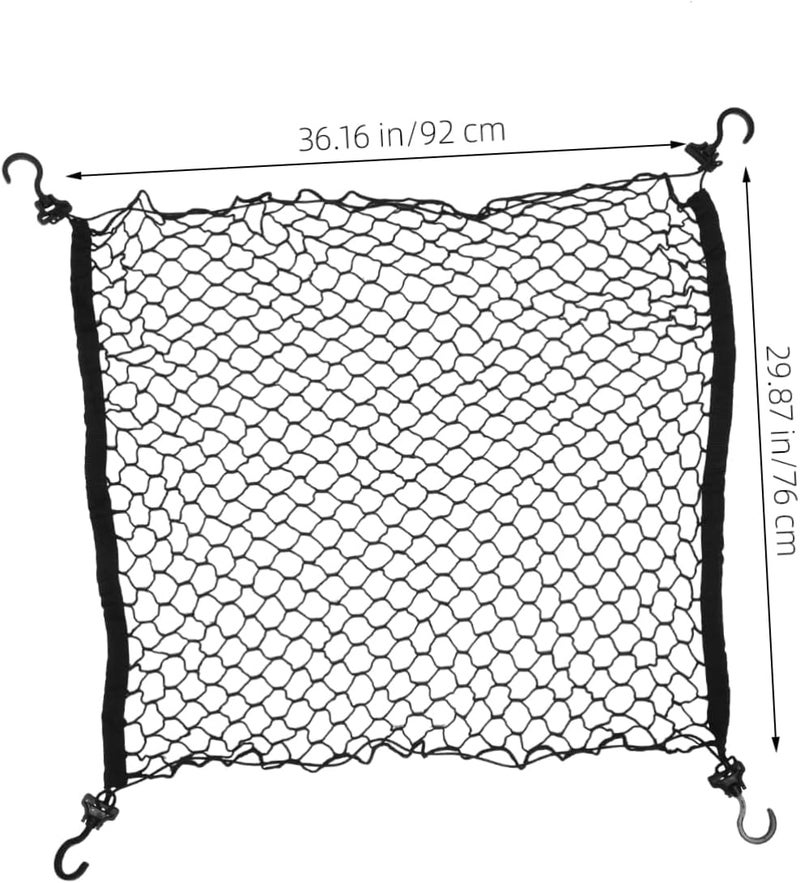 Natural tone color options Elastic Cargo Net for Camping Trolley Universal Garden Cart Net Hooks Foldable Beach Wagon Shade Attachment Heavy Duty Luggage Cover for Outdoor Use Salt resistant coating - Image 2
