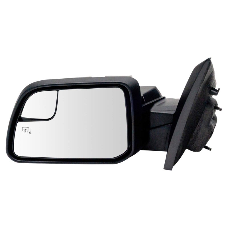 TRQ Driver Side Power Heated Mirror with Puddle Light Spotter Glass Paint to Match Compatible with 20112014 Ford Edge FO1320455