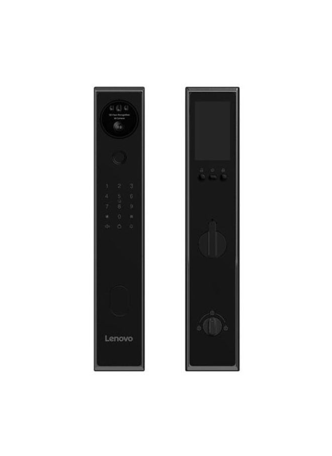 Lenovo Smart Door Lock A6f Black, 3D Face Recognition, Fingerprint, Video Surveillance