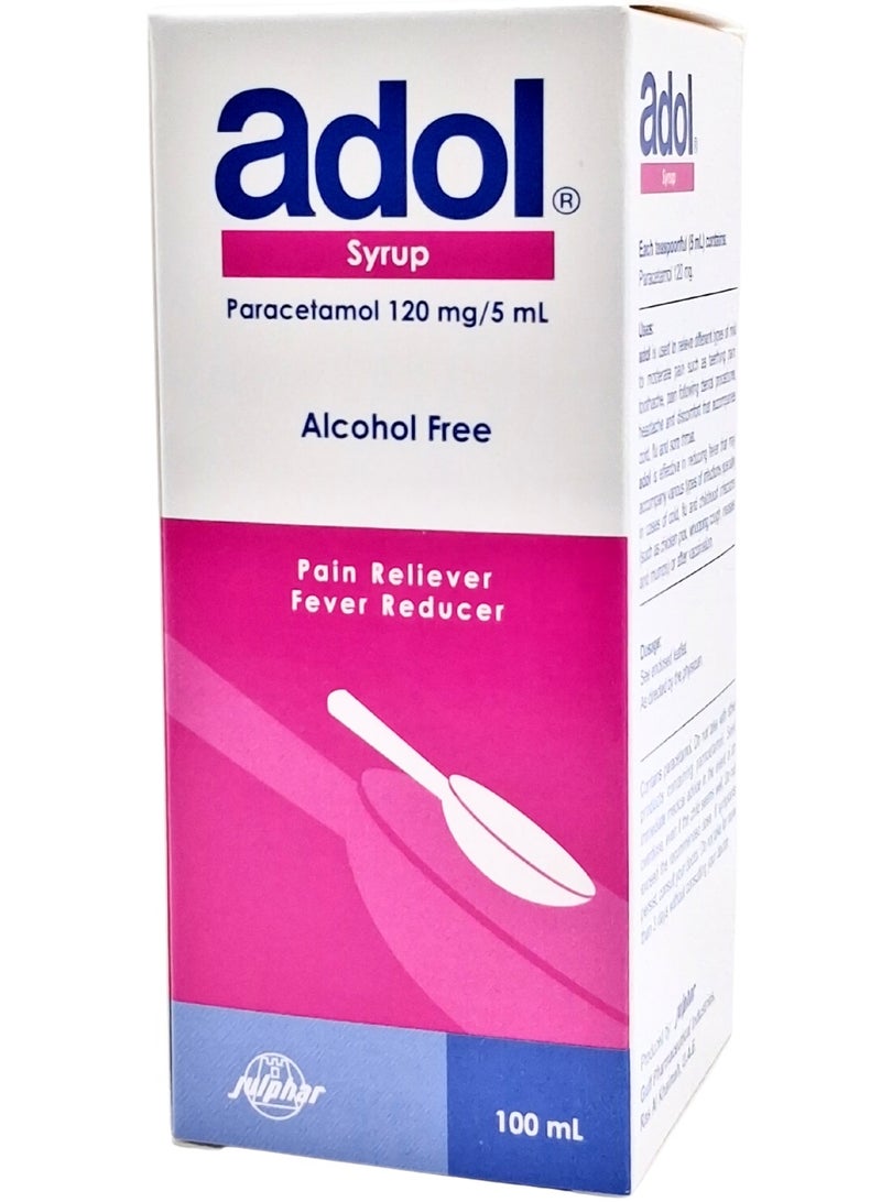 Adol 120Mg/5Ml Syrup 100Ml (Mild to Moderate Pain & Fever Relief)