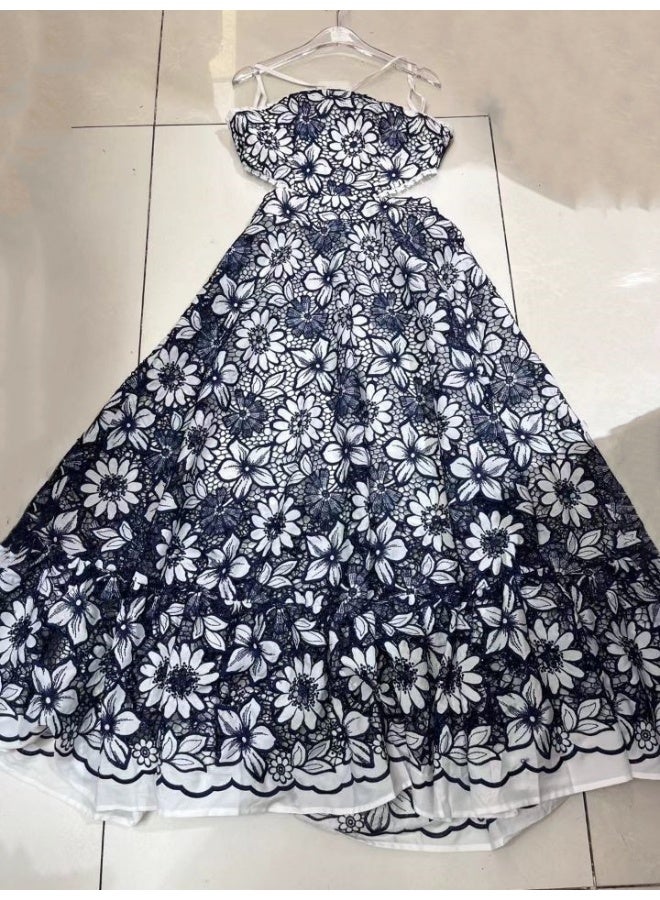 Madam Uniq Floral Cutout Midi Dress - Image 4