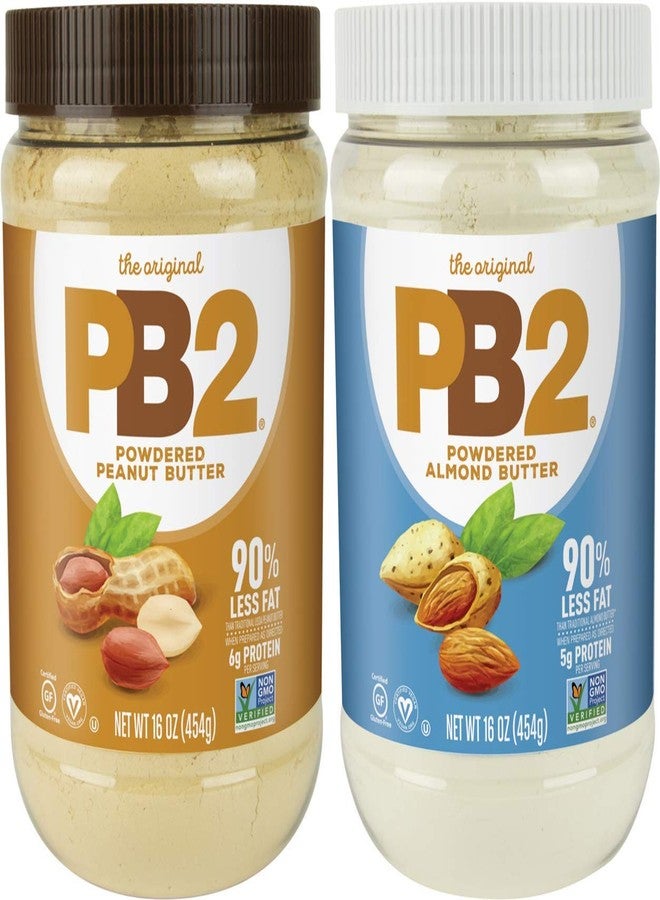 PB2 Bundle Peanut Butter Powder and Almond Butter Powder - 16 oz Jars - [2 pack] - Image 1